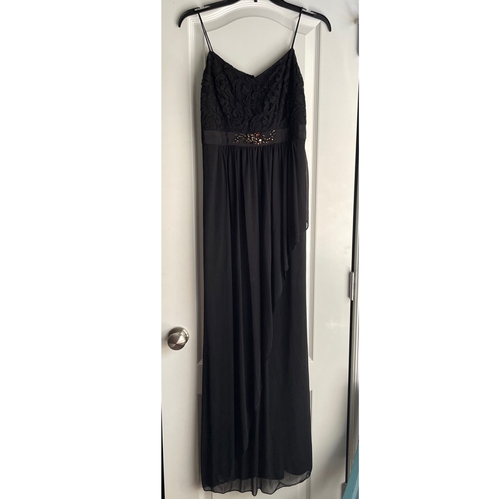 Black Formal Dress with Bead Detailing